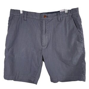 Grayers Shorts Men's Size 36 Navy White Pinstripe Cotton Blend Casual Preppy